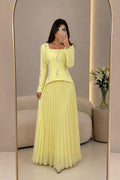 Embellished evening dress